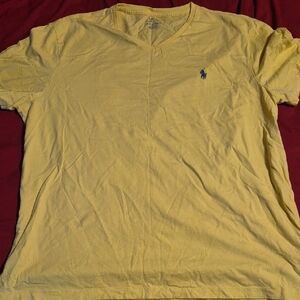 Polo Ralph Lauren Yellow V-Neck Tee